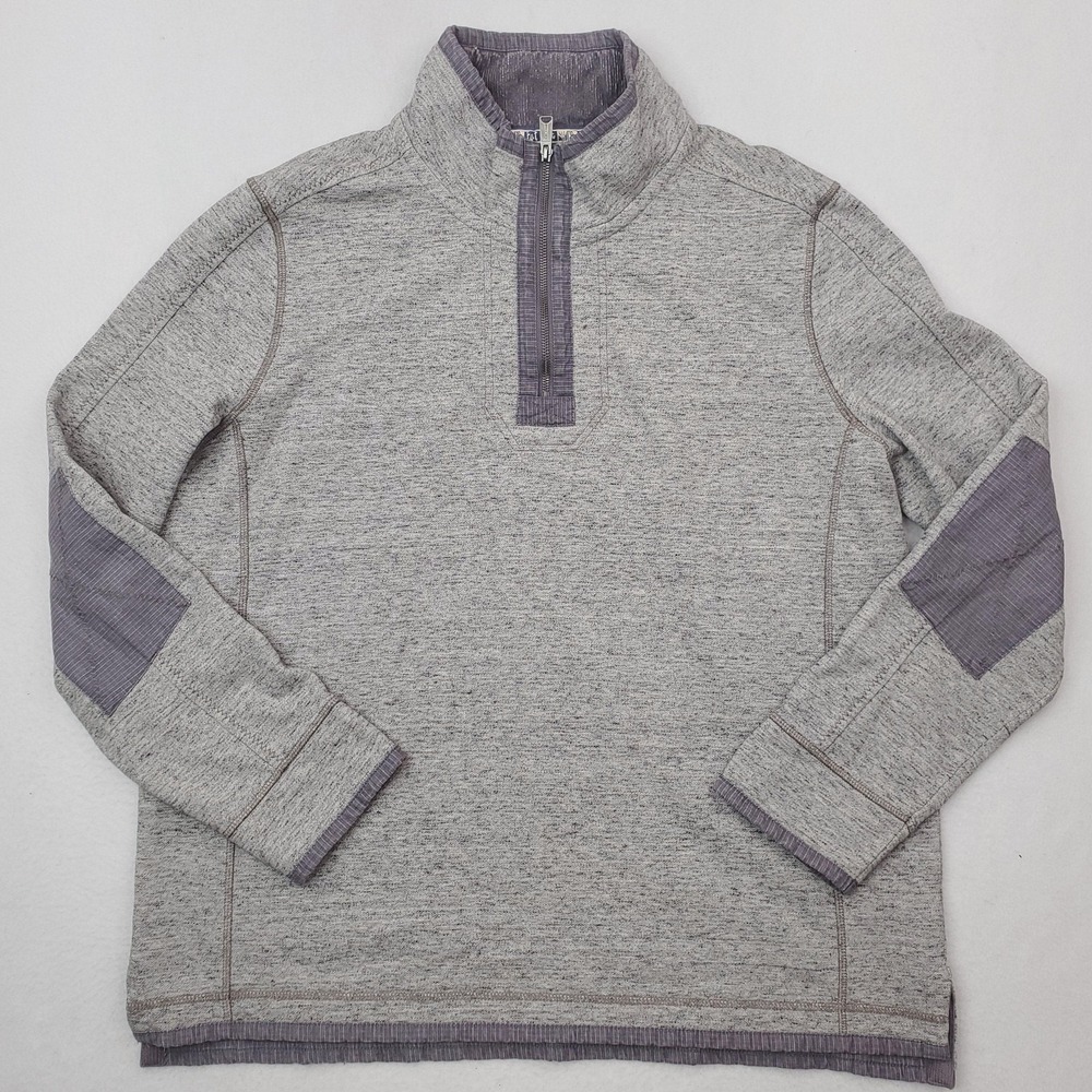 FatFace Airlie Quarter Zip Pullover Mens‎ 2XL Gray Fleece Sweater Mock Neck